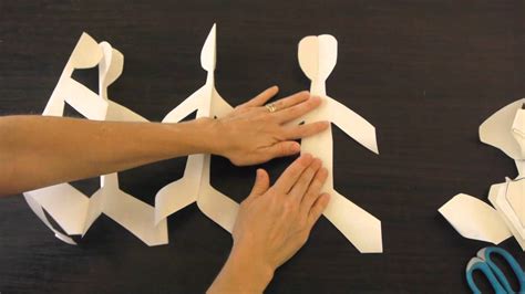 How To Make Paper Dolls Holding Hands Youtube