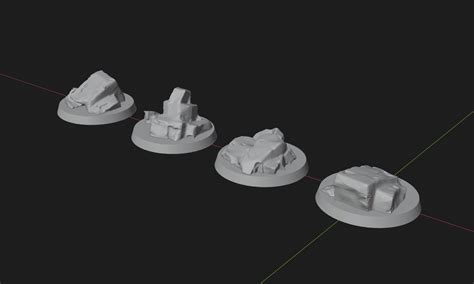 Stl File 40mm Flying Rock Basesbase Toppers 🪨・model To Download And 3d