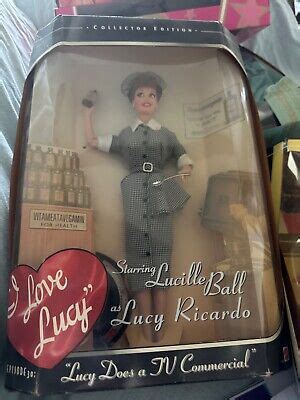 Vintage I Love Lucy Barbie Doll Lucy Does A Tv Commercial Mattel