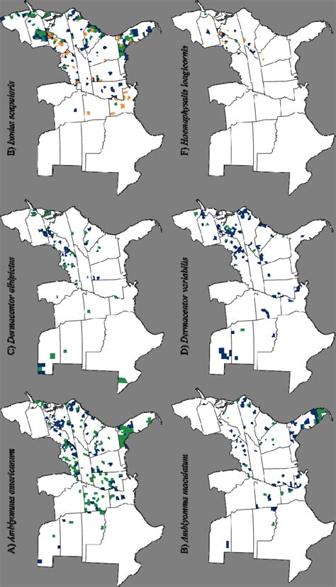 Spatial data for individual tick species detected from surveillance ...