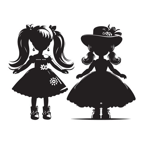 Doll Vectors Silhouette 46278044 Vector Art At Vecteezy