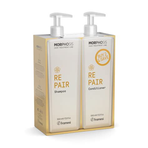 Framesi Morphosis Duo Repair Shampoo Conditioner 1000 ML Vainilla