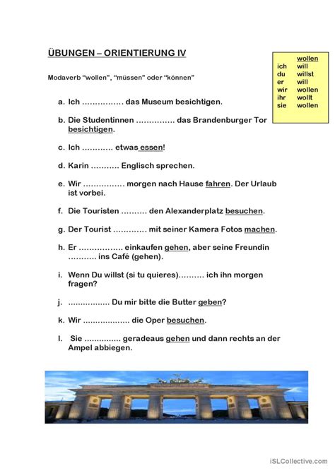 Wegbeschreibung Und Orientierung In Deutsch Daf Arbeitsbl Tter Pdf Doc