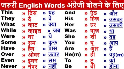 Word Meaning याद नहीं करोगे तो हमेशा अटकोगे Most Common English Words