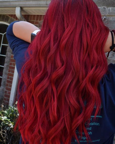 Red Hair Crimson Red Vibrant Bright Fun Hair Color Guy Tang Mydentity