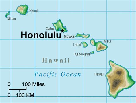 Map Hawaii State Share Map