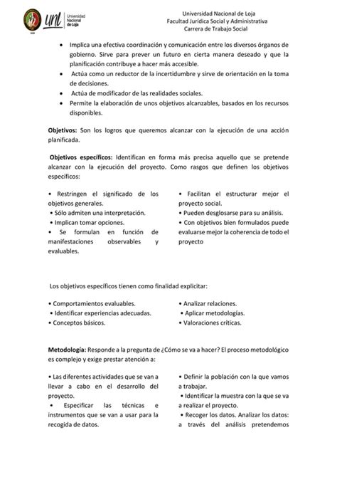 Lineamientos Metodologicos En La Fase De Planificacion Pdf