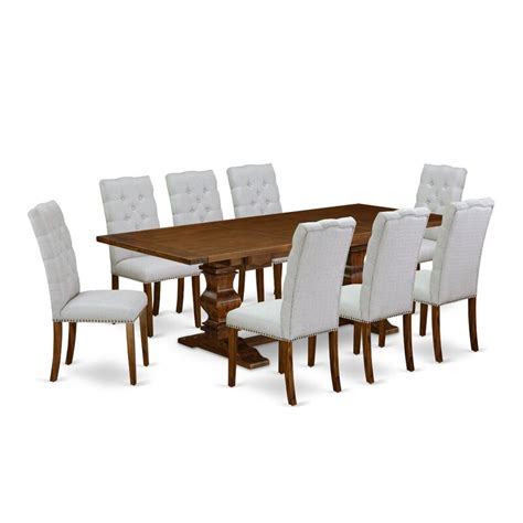 Lark Manor Privett Removable Leaf Solid Wood Dining Set Wayfair