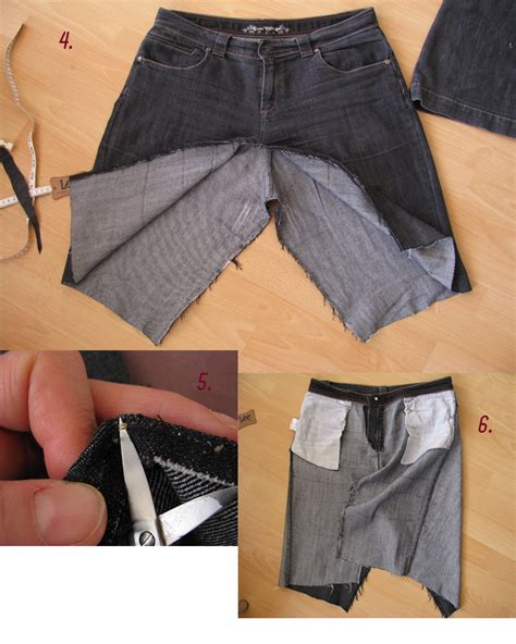 How To Make A Skirt Out Of Old Jeans Reconstruction Tutorial