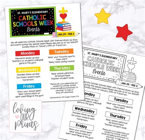 Catholic Schools Week Flyer, Catholic Schools Week, Editable Template ...