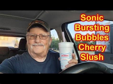 Sonic Cherry Burst Slush Bursting Bubbles Taste Test