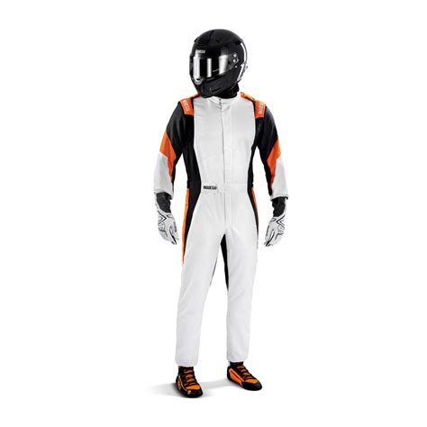 Sparco Competition My Racing Suit White Orange Fia White Orange