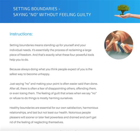 Setting Boundaries Without Feeling Guilty Coaching Tools