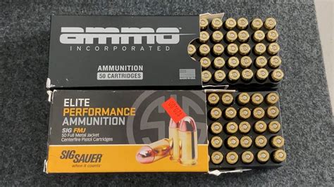 Ammo Inc 100 Gr TMC 380 ACP Compared To Sig Elite Performance 100 Gr