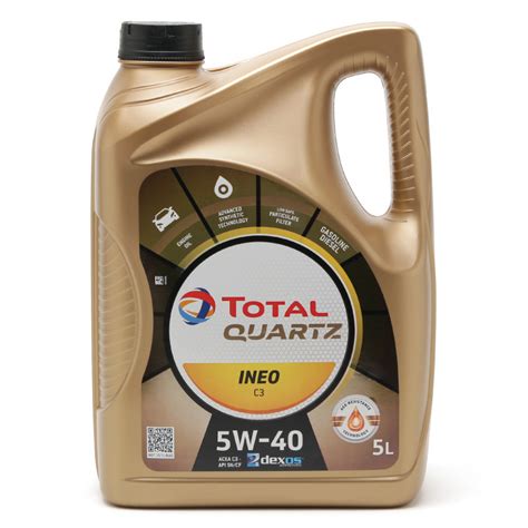 Total Quartz Ineo C3 5W 40 Motoröl 5l SAE 5W 40 Auto PKW Motoröle