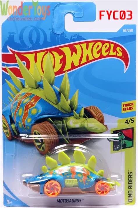 Xe Mô Hình Hot Wheels Motosaurus Collections Dino Riders 2019 FYC03