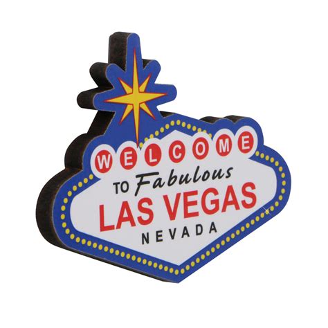 Las Vegas Magnet Wooden 3 Inches