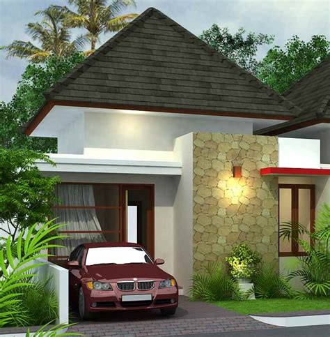 Inspirasi Rumah Batu Alam Sederhana Nan Timeless