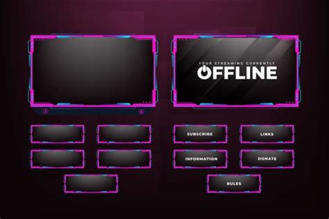 Live Streaming Overlay Decoration Vector Graphic By Iftidigital