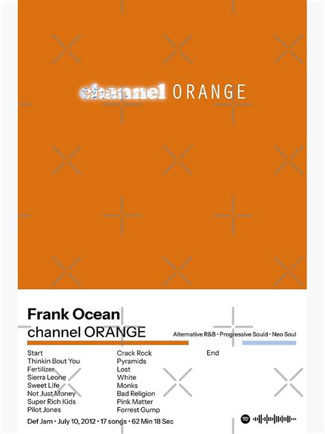 "Frank Ocean Posters | Channel Orange Poster | Album Cover Poster ...