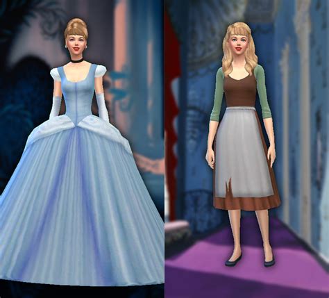 Sims Cinderella Cc Dresses Glass Slippers More Fandomspot