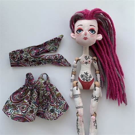 Dreadlocks doll Doll with tattoos Tattooed lady doll | Inspire Uplift