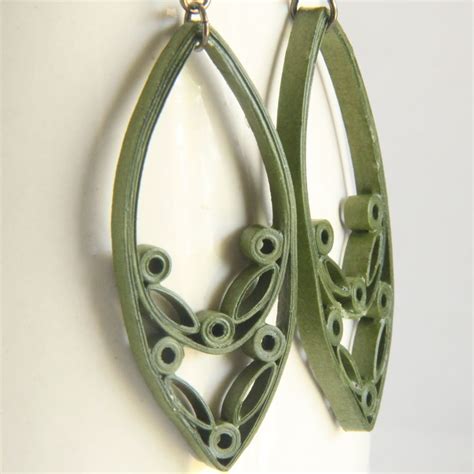 Handmade quilled earrings by kamila koucká Artofit