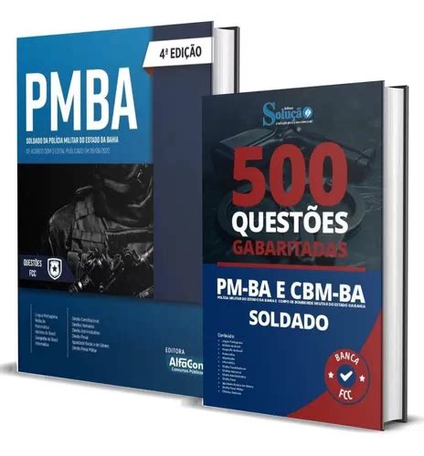 Kit Pm Ba Apostila Soldado Livro De Quest Es Gabaritadas