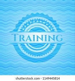 Training Water Wave Concept Style Badge Stock Vector Royalty Free