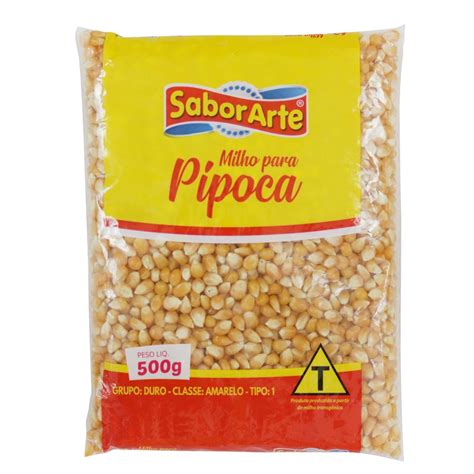 Milho Para Pipoca Premium SaborArte 500g Shopee Brasil