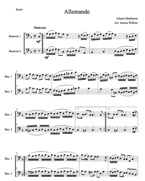 30 Short Bassoon Duets Intermediate Digital Download Jdw Sheet Music