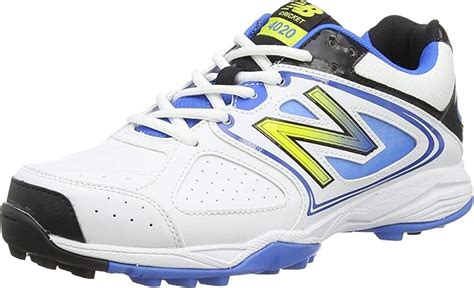 New Balance 4020 Mens Cricket Shoes White Bluewhite115 Uk 465