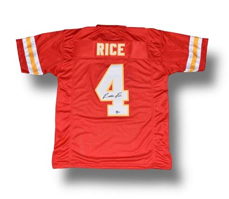 Rashee Rice Chiefs Custom Jersey Beckett COA – All Sports Autographs