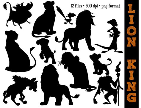 Lion Silhouette Lion King Party Disney Silhouettes