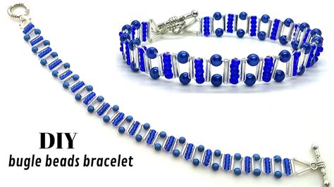 How To Make Beaded Bracelet With Bugle Beads Beading Tutorial YouTube