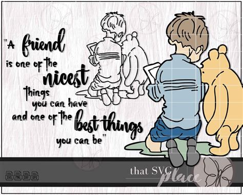 Classic Winnie The Pooh Christopher Robin Svg Png Eps Classic Etsy