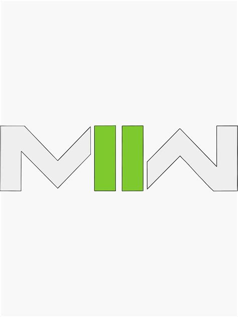 "mw2 logo" Sticker for Sale by Drayziken | Redbubble