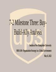 Mba Milestone Three Pptx Milestone Three Buybuild Ally