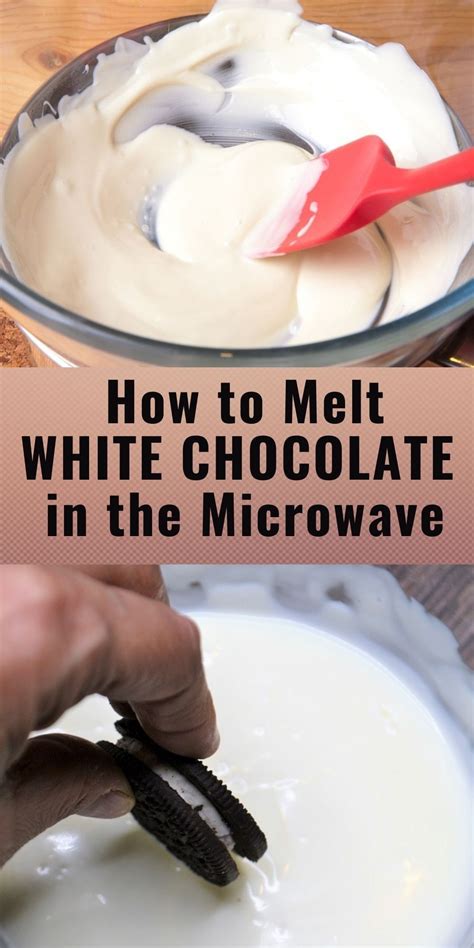 Melted white chocolate in the microwave – Artofit