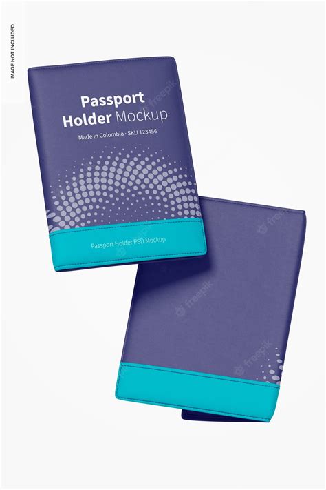 Premium Psd Passport Holder Mockup