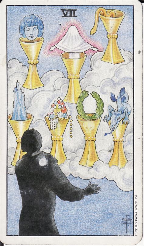 Tarot The Royal Road 7 Seven Of Cups Vii