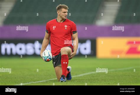 Wales' Dan Biggar during the kicking session at Oita Stadium Stock ...