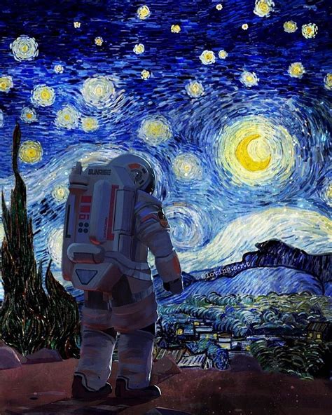 Starry Night Vincent Van Gogh Inspired Van Gogh Art Vincent Van Gogh