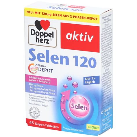 Doppelherz Selen 120 2 Phasen Depot Tabletten 45 St Shop Apotheke