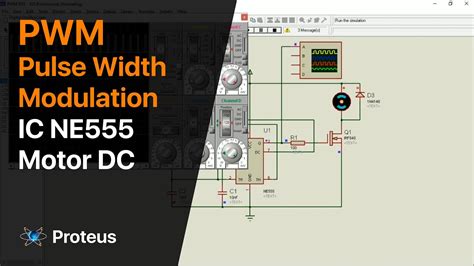 Rangkaian PWM Pulse Width Modulation Menggunakan Motor DC Pada