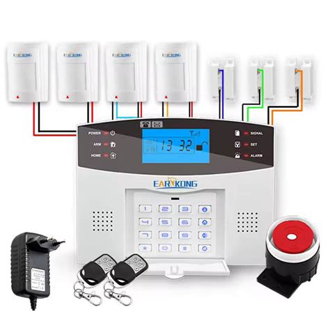 Home Burglar Security Alarm System M B App Keyboard Screen Intercom