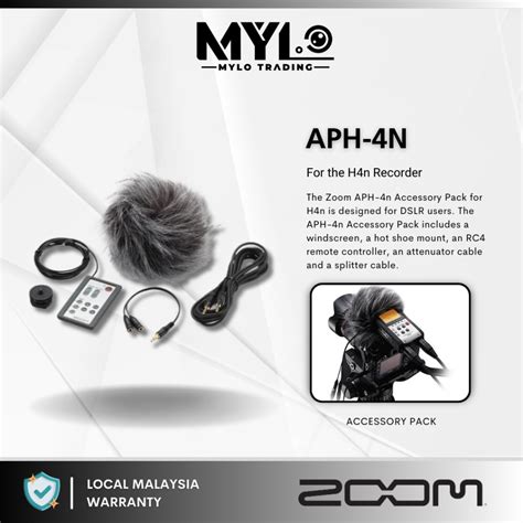 Zoom Aph 4n Accessory Pack For The H4n Recorder Shopee Malaysia