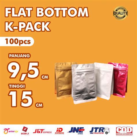 Jual 100pcs KEMASAN KOPI PACKAGING KOPI KEMASAN FLAT FLAT