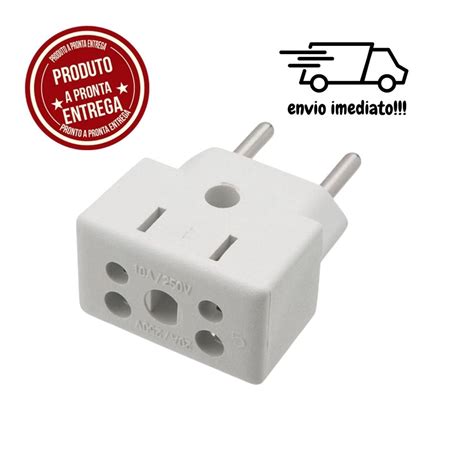 Tomada Adaptador Multiuso Plug Elétrico 10A 20A Bob Esponja