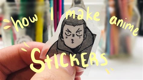 How To Make Stickers Using Stuff You Have At Home Diy Anime Stickers